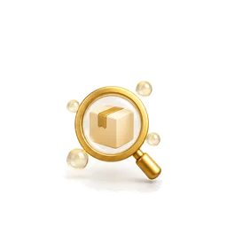 Gold 3D objects for aeo brands